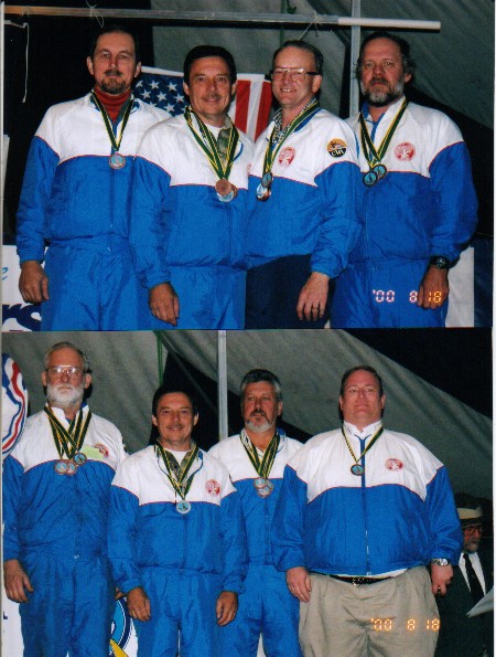 Top:Paul Steiger, Gene Kinnell, Jerry tinker, Mike Arnette  Bottom: Larry Brockmiller, Gene Kinnell, Bob Peloquin, Mike McDaniels.